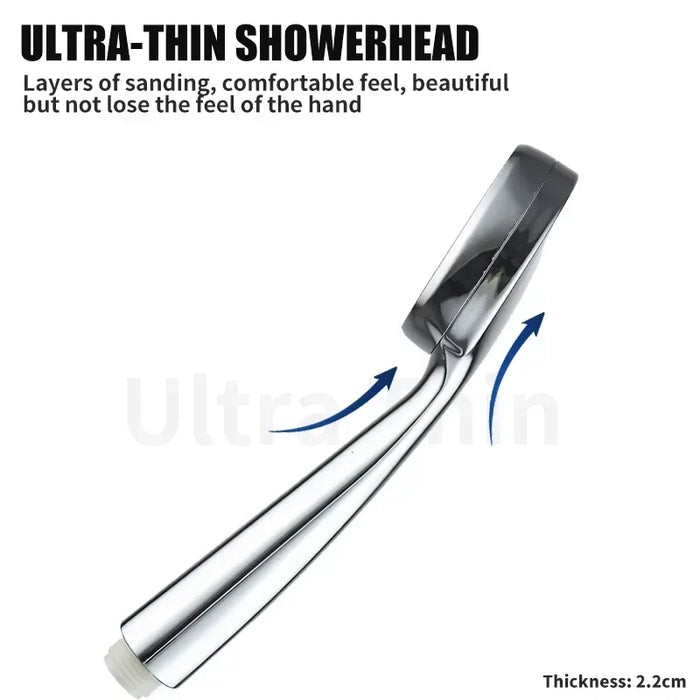 Enagua Mart High-Pressure Water-Saving Rainfall Shower Head – ABS Chrome Holder Included