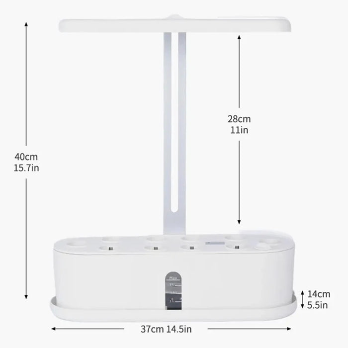 Enagua Mart Hydroponics Growing System - Full Spectrum LED Plant Growth Light Intelligent Vegetable Germination Kit