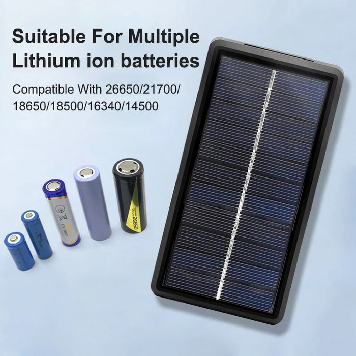 Enagua Mart Battery Charger - 2 Slots for 26650, 21700, 18650, and Other Lithium Batteries with Type-C Input