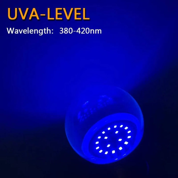 Enagua Mart 9W LED Black Light Bulb - E27 UV 395nm for Body Paint, Club Party, and Glow in the Dark Effects