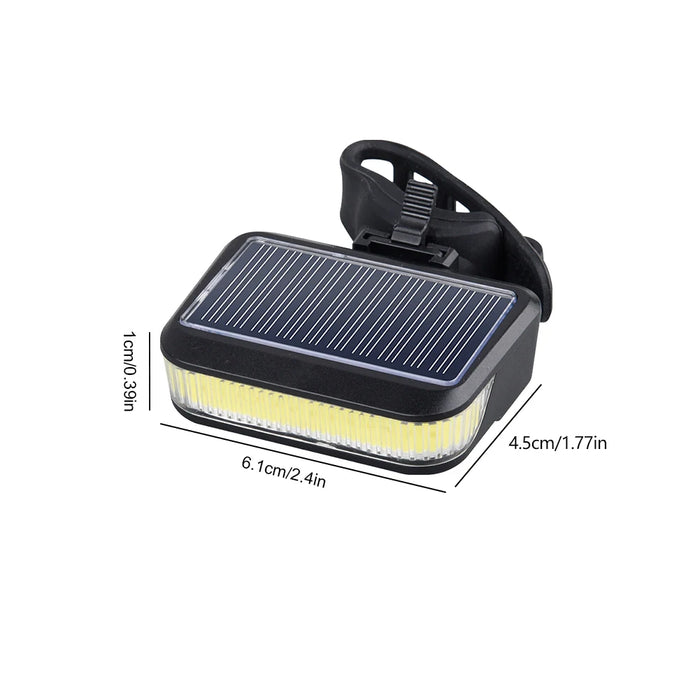 Enagua Mart Solar Bicycle Rear Light - USB Charging, 300LM LED Tail Lamp, Waterproof Night Cycling Safety Light