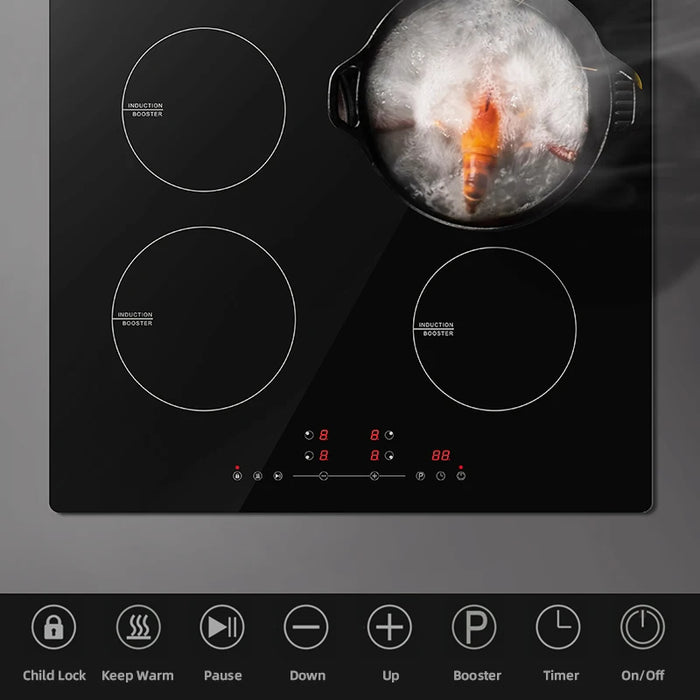 Enagua Mart Modern Design Touch Control Induction Cooker - Energy-Saving Countertop Induction Cooktop