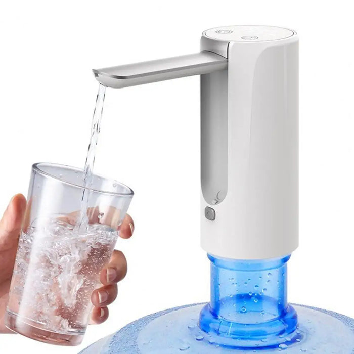 Enagua Mart Foldable Water Bottle Pump - Automatic Dispenser for Home Use, Button-Controlled Portable Electric Pump