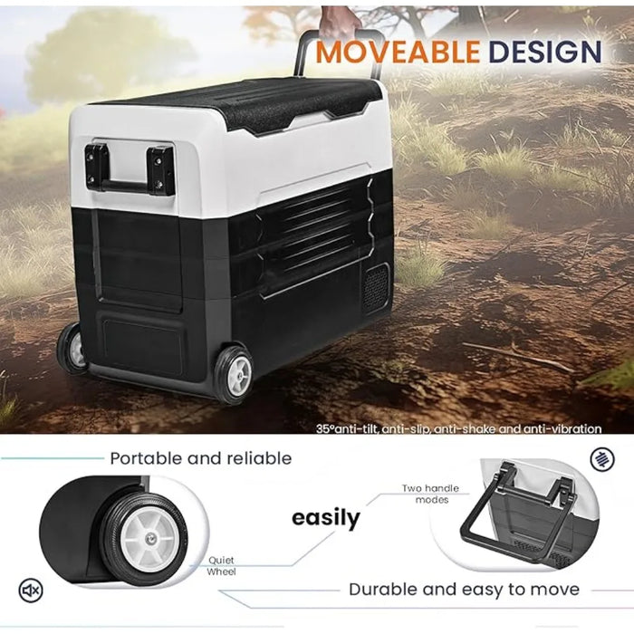 Enagua Mart Portable Car Refrigerator - Smart Partition, Energy Efficient with Strong Cooling