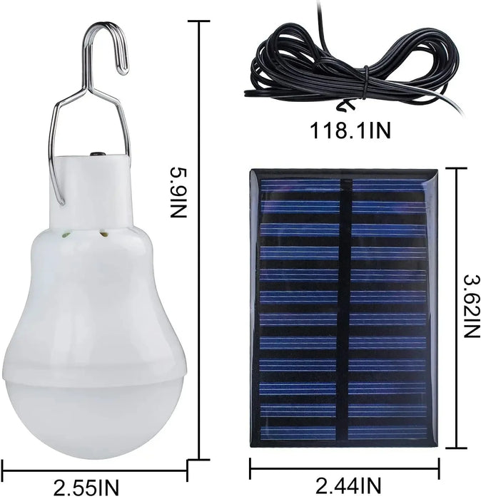 Enagua Mart Portable LED Solar Bulb Light - Split Type Waterproof Outdoor Hanging Light