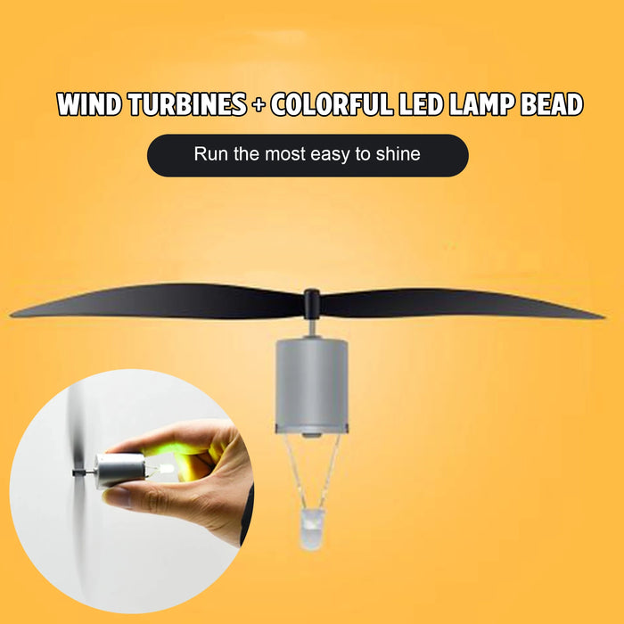 Enagua Mart USB Mini Wind Turbine Motor - 5W LED Windmill Science Teaching Tool for Educational and Demonstration Use