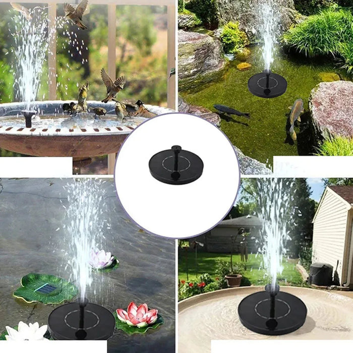 Enagua Mart Solar Bird Bath Fountain Pump - Upgrade Version with 4 Nozzles