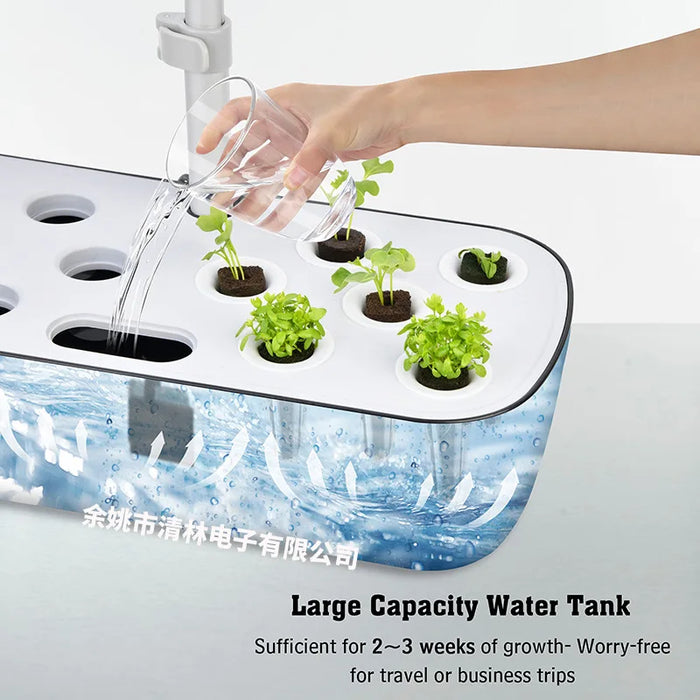 Enagua Mart Hydroponics Growing System - 12 Pods Indoor Herb Garden with LED Grow Light