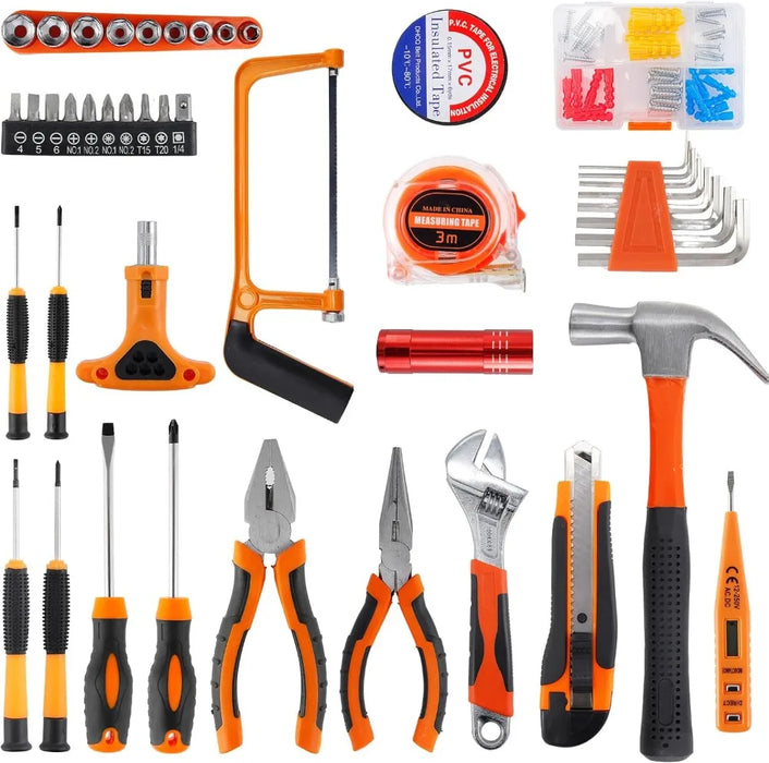 Enagua Mart 84-Piece Professional Home Tool Kit - Ideal for Household Repair, DIY Crafts