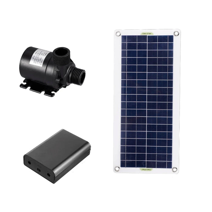 Enagua Mart 50W Brushless Solar Water Pump Unit - Ultra-Silent 800L/H Pump Kit for Fish Ponds, Pools, and Garden Fountains