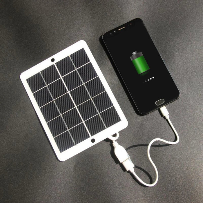 Enagua Mart 3W Portable Solar Charger Panel - 5V USB Solar Battery Generator for Mobile Phones and Outdoor Power Banks