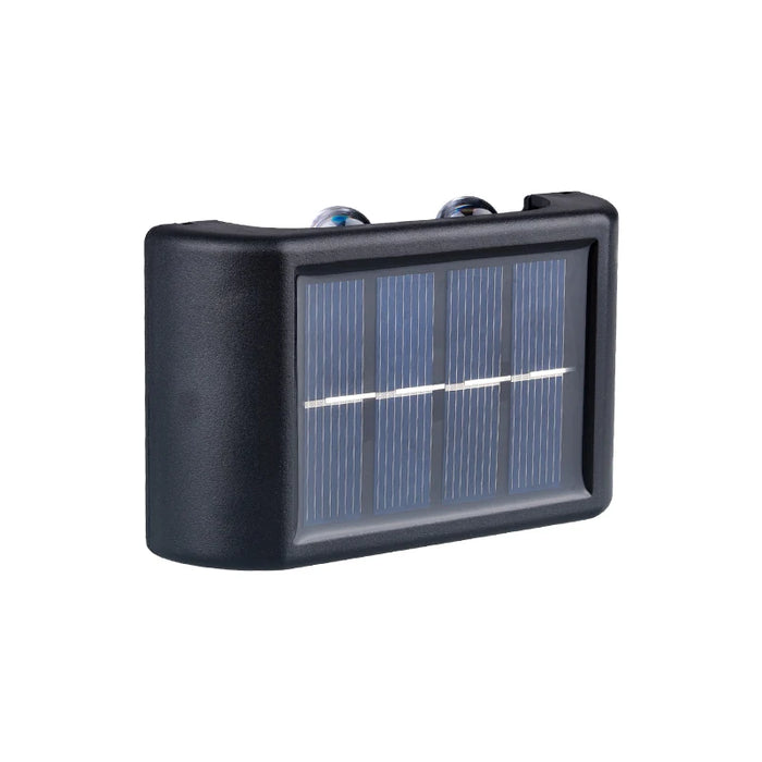 Enagua Mart 4LED Beads Solar Powered Waterproof Wall Light - Up and Down Light for Courtyard, Garden, Carport