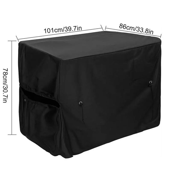 Enagua Mart Pool Heater Cover - 8 Drawstrings Outdoor Furniture Protective Cover for Pool Heat Pump