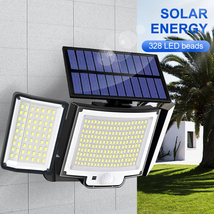 Enagua Mart 328/348 LED Solar Light Outdoor - Super Bright Motion Sensor