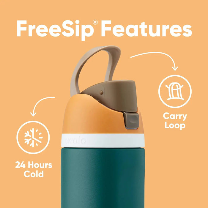 Enagua Mart Owala FreeSip Insulated Stainless Steel Water Bottle - BPA-Free with Straw for Sports and Travel