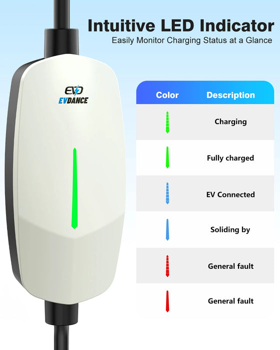 Enagua Mart EVDance Charger for Tesla - Model X, Y, 3 & S 16A 3.84kW Level 1 Portable Home Charger