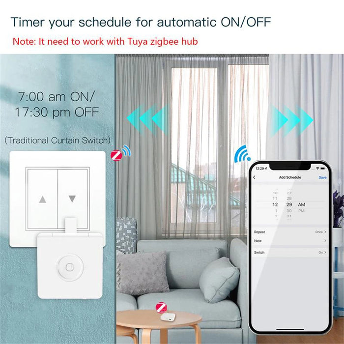 Enagua Mart ZigBee Smart Fingerbot Plus - Smart Life Control Switch Pusher with Alexa and Google Home Integration