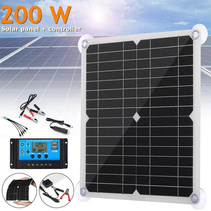 Enagua Mart 10W/30W Waterproof Solar Charging Panel - Portable Outdoor Charger for Hiking and Camping