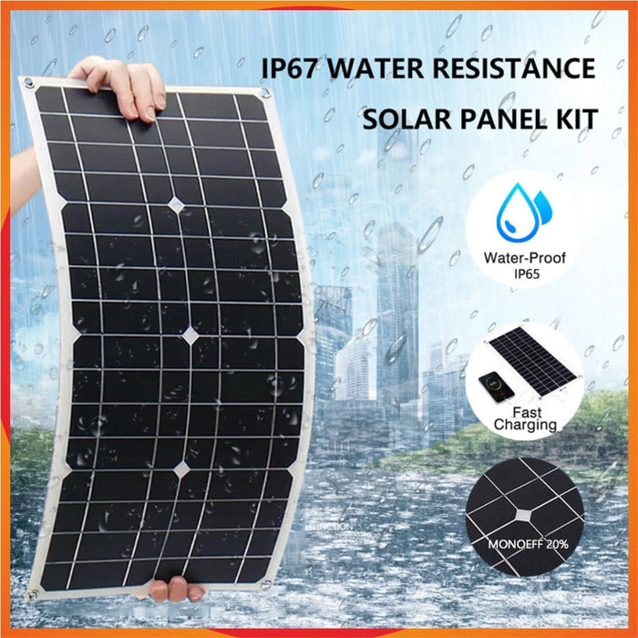 Enagua Mart 800W Portable Solar Panel Power Bank - 12V Solar Panel Kit with Controller for Home, Camping, RV, and Car