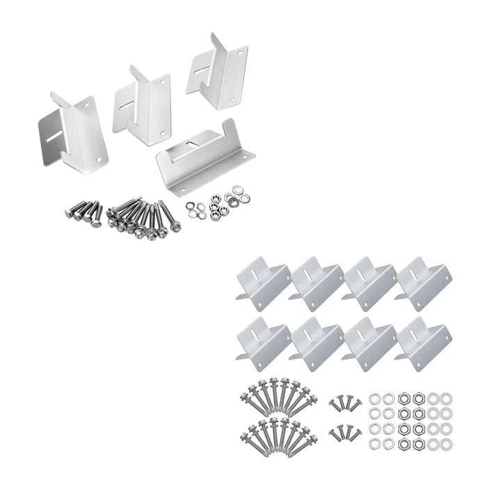 Enagua Mart Solar Panel Mounting Brackets - Z Bracket Replacement for Campers Off-Grid with Nuts and Screws