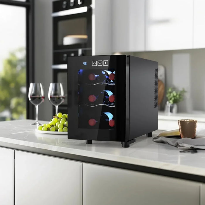 Enagua Mart Freestanding Wine Cooler - Digital Temperature Control with Glass Door, 46-66°F Range