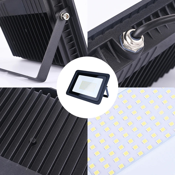 Enagua Mart LED Flood Light - 10W/20W/30W/50W/100W Waterproof Spotlight for Outdoor Wall and Landscape Lighting