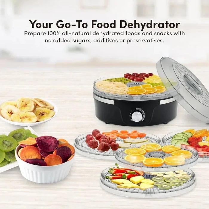 Enagua Mart Food Dehydrator with Adjustable Trays - Perfect for Jerky, Herbs, and Dried Snacks