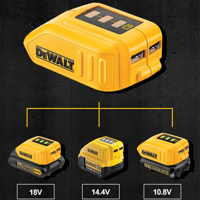 Enagua Mart DeWalt DCB090 USB Power Source Adapter - Charging Converter for 12V/20V MAX Batteries