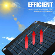 Enagua Mart 10W Solar Panel Kit - 12V Waterproof Solar Trickle Charger for Car, RV, and Boat - Enagua Mart