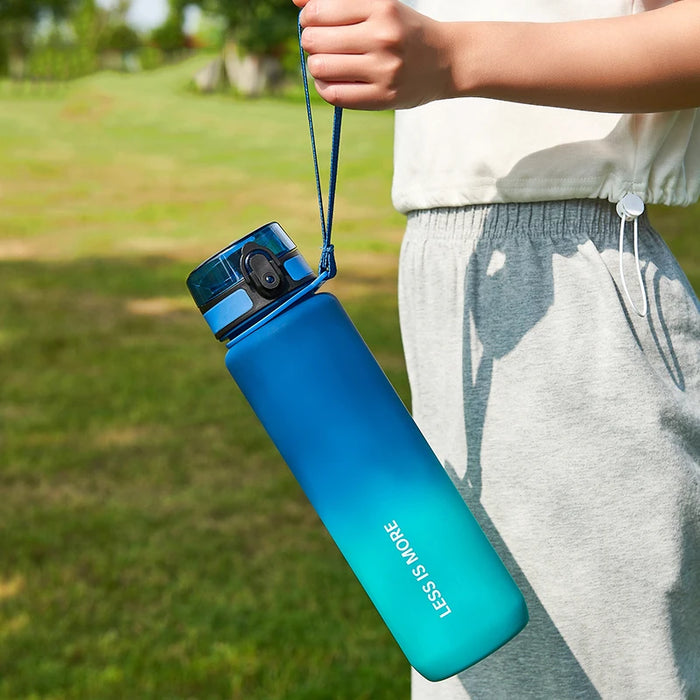 Enagua Mart Gianxi Portable Gradient Color Plastic Water Bottle - Leak-Proof Sports & Travel Jug