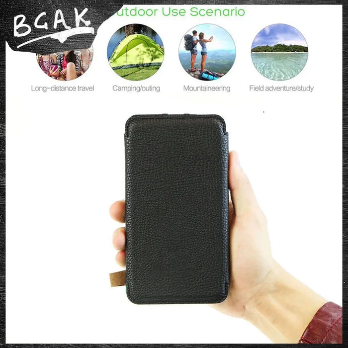 Enagua Mart 25000mAh Solar Power Bank - Large Capacity Waterproof Mobile Power Bank