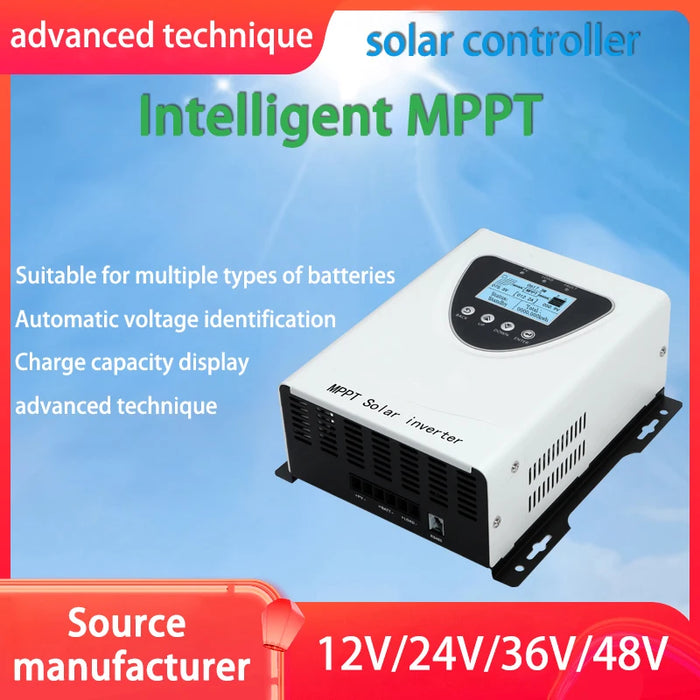 Enagua Mart MPPT Solar Charge Controller - 60A/50A/30A/100A for Home Solar Systems with LCD Display and RS485 Interface