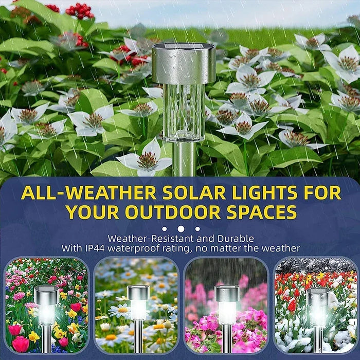 Enagua Mart Solar-Powered Garden Lights - Waterproof Outdoor Lantern for Pathway, Yard, and Landscape Decoration