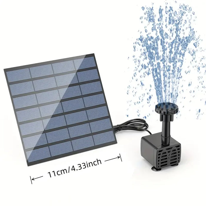 Enagua Mart Solar Fountain Pump - Floating Water Pump with 6 Spray Heads