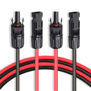 Enagua Mart 1 Pair Solar Panel Extension Cable - Copper Wire with Solar PV Connectors - Enagua Mart