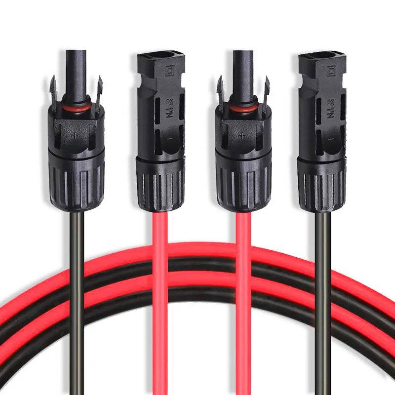 Enagua Mart 1 Pair Solar Panel Extension Cable - Copper Wire with Solar PV Connectors - Enagua Mart