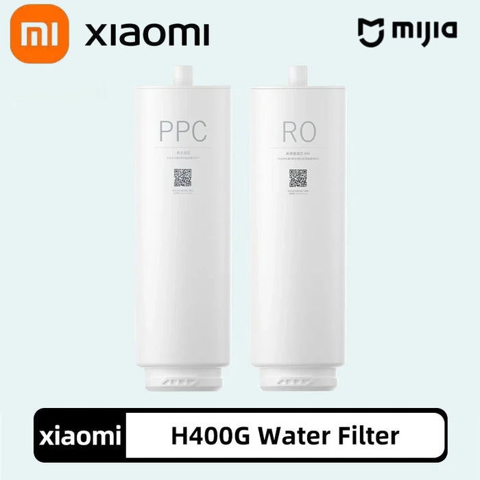 Enagua Mart Xiaomi Water Purifier H400G Filter Element Set PPC Composite Filter Element RO Reverse Osmosis Filter Element H Series 400G