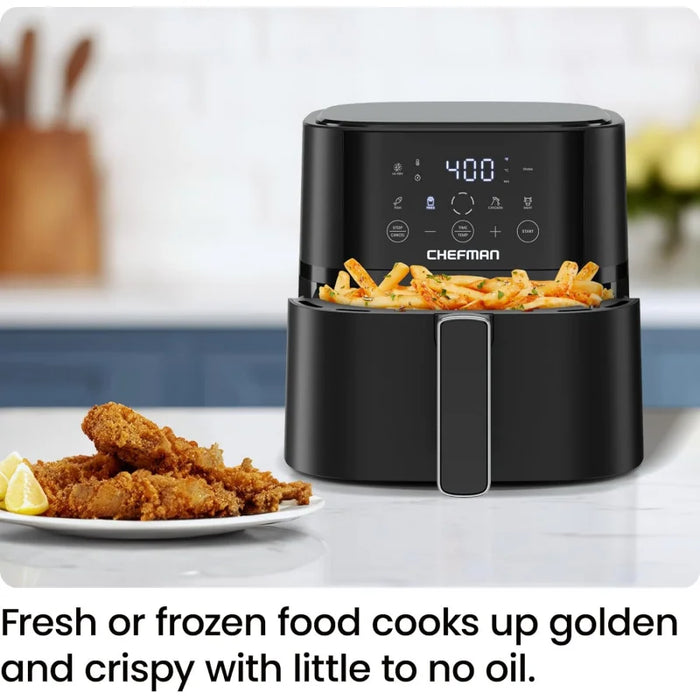 Enagua Mart 4-Qt Compact Air Fryer - Hi-Fry Technology with Touchscreen for Quick & Easy Meals