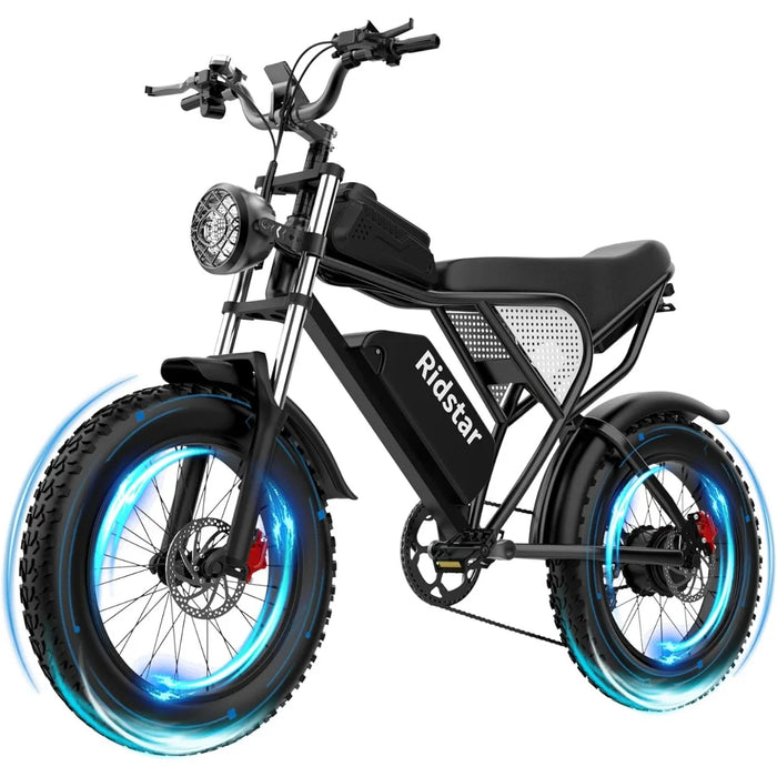 Enagua Mart Electric Bike for Adults - 1000W to 2000W Motor, 30-37mph, 48V 20Ah Battery, Electric Motorcycle with Max Range of 180 Miles