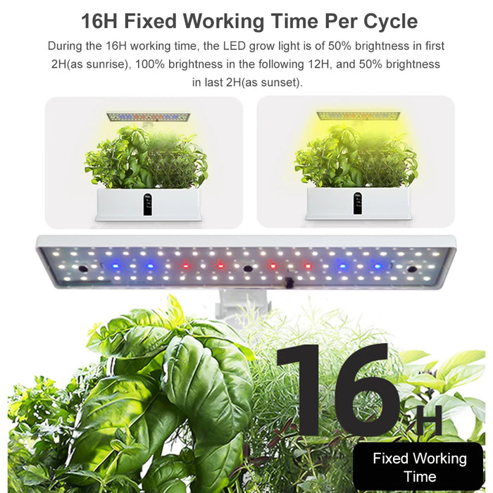 Enagua Mart Hydroponics Growing System - 9-Pod Indoor Garden Kit, Automatic Timing, 2L Water Tank