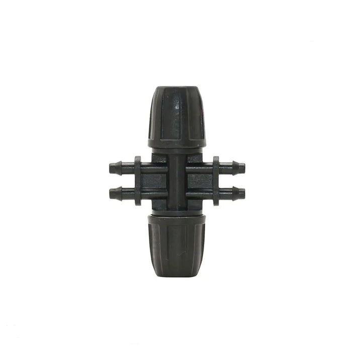 Enagua Mart Irrigation Garden Hose Barb Connector - 3/8" Tee, Elbow, and End Plug Fittings for Drip Irrigation Systems