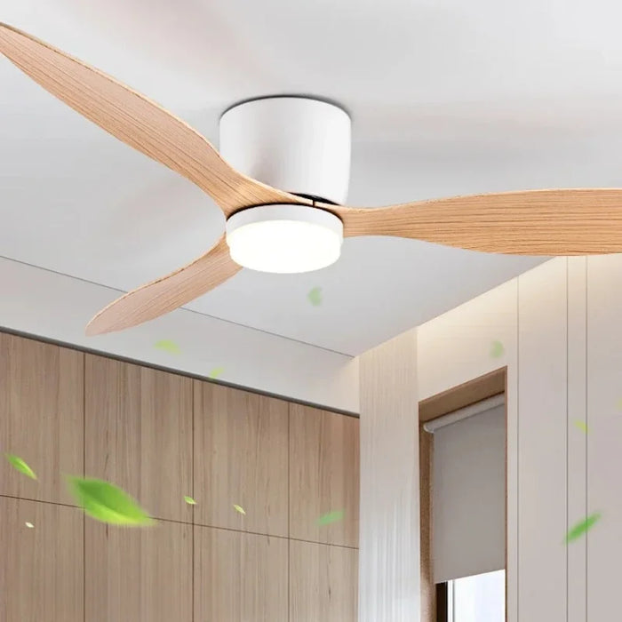 Enagua Mart Modern LED Ceiling Fan Light with Remote Control - Energy-Saving Decorative Light for Home