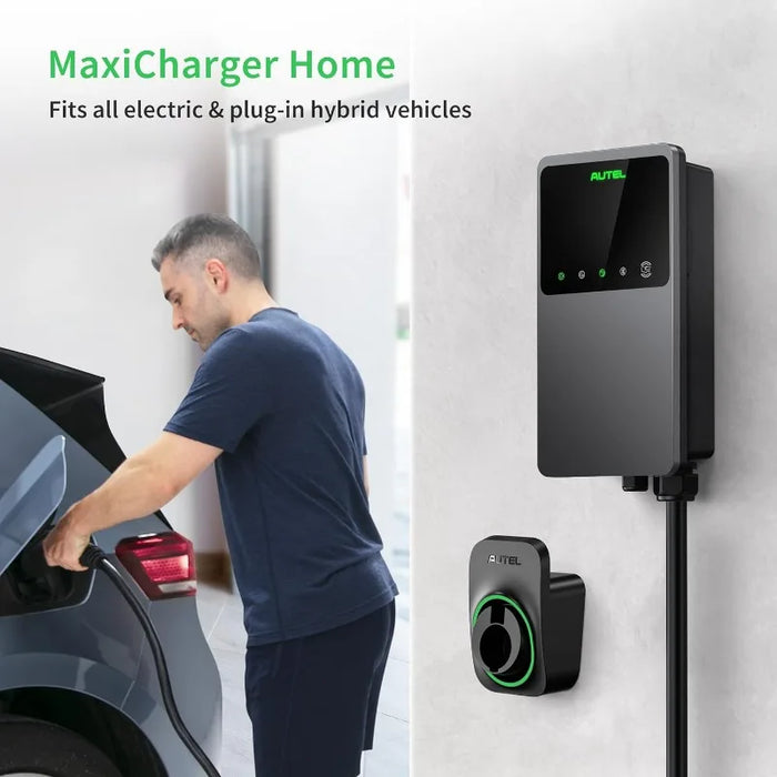 Enagua Mart Maxicharger Home Electric Vehicle EV Charger - Up to 50 Amp 240V Level 2, WiFi and Bluetooth Enabled