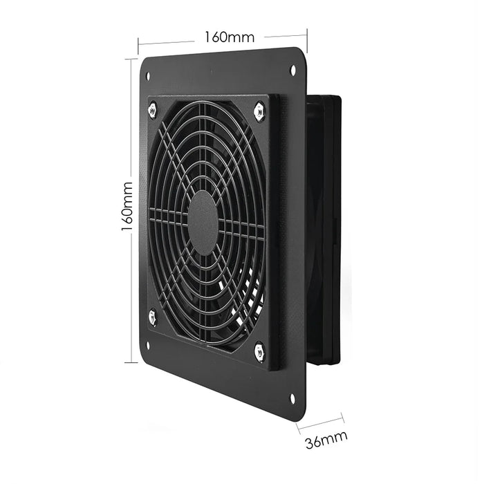 Enagua Mart Solar Panel Exhaust Fan - 15W Air Extractor for Dog House, Chicken House, and Greenhouse Ventilation