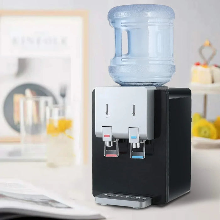 Enagua Mart Desktop Water Cooler Dispenser – Top Loading with Child Safety Lock