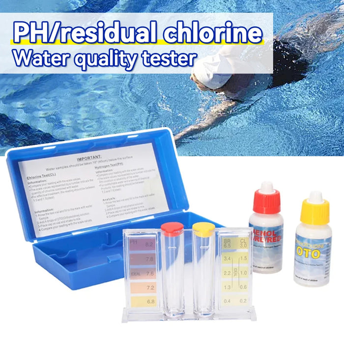 Enagua Mart pH & Chlorine Water Test Kit - Hydrotool Testing Kit for Pools, Hydroponics, and Aquariums