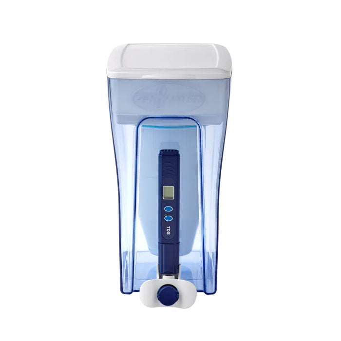 Enagua Mart 20-Cup Ready-Pour® Dispenser with Quality Meter - Blue (Model ZD-20RP-N)