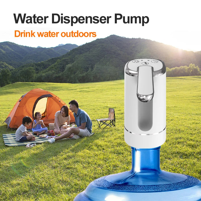 Enagua Mart Foldable Water Bottle Pump - Automatic Electric Water Dispenser for Home and Office Use