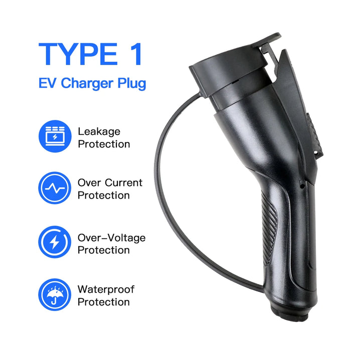 Enagua Mart Kolanky EV Charger Plug Adapter - Type 1 EVSE SAE J1772 Converter