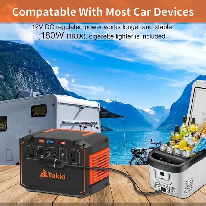 Enagua Mart 300W Portable Power Station - Camping with 110V AC Outlet and USB Ports